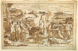 The Worship of Amor Vincitor by Felice Giani